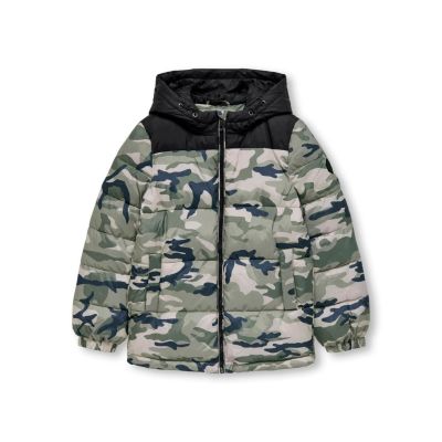 Only  15269601 Piumino bambino trapuntato camouflage