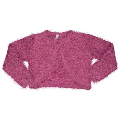 BIRBA 999 76710 00 Cardigan rosa peloso bambina