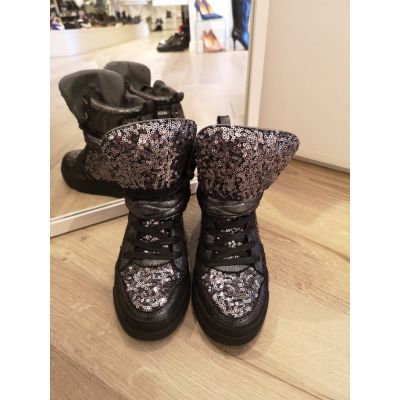 Uma Parker C22-BP Sneakers zeppa paillettes