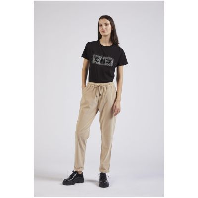 Cafènoir JP0140 Pantalone jogger in velluto tinto capo