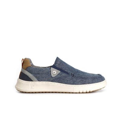 Slip-on uomo Cafènoir stile casual con vaschetta in tessuto canvas TM9104