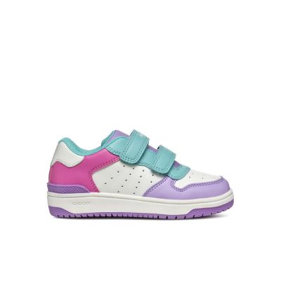 Sneakers Geox modello washiba junior con strappi e multicolori J45HXB