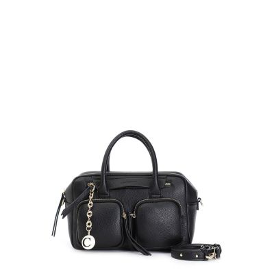 Bauletto CafèNoir con tasche e charm in metallo NF0717