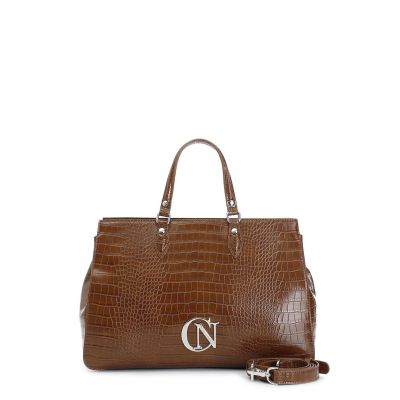 Borsa Tote CafèNoir stampa coccodrillo NB0704