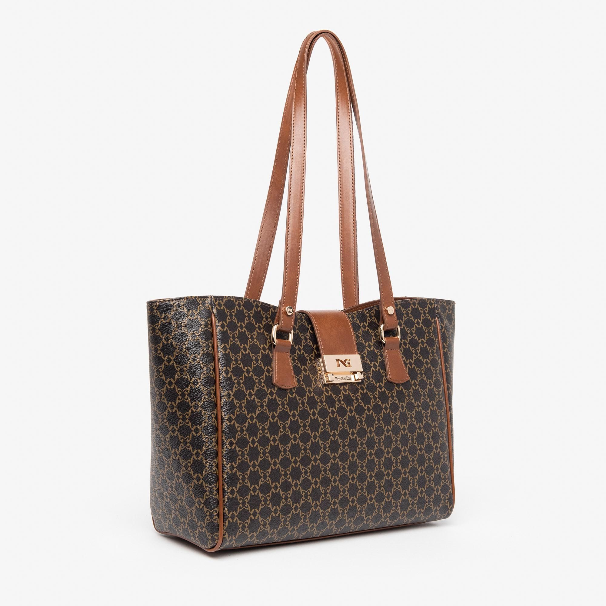 NeroGiardini I343570D Borsa Tote da donna in materiale tecnico